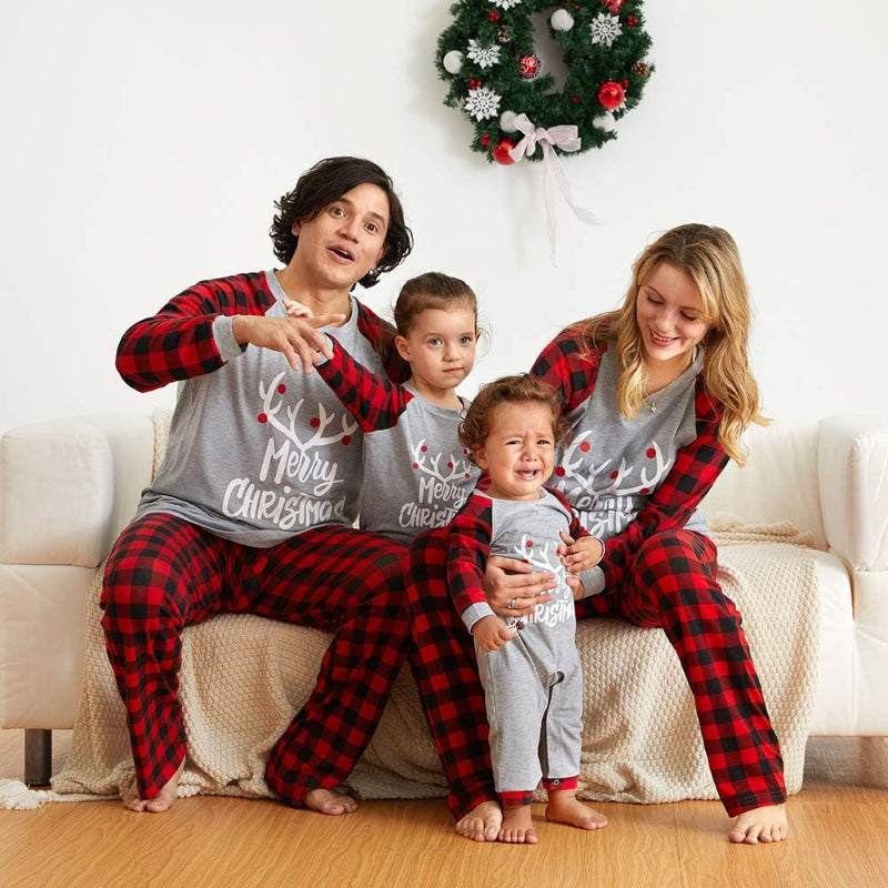 Elegant Print Family Matching Pajama Set-Matching Pajama