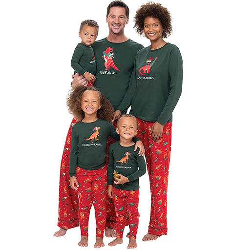 Dinosaur Christmas Family Pajama Sets-Matching Pajama