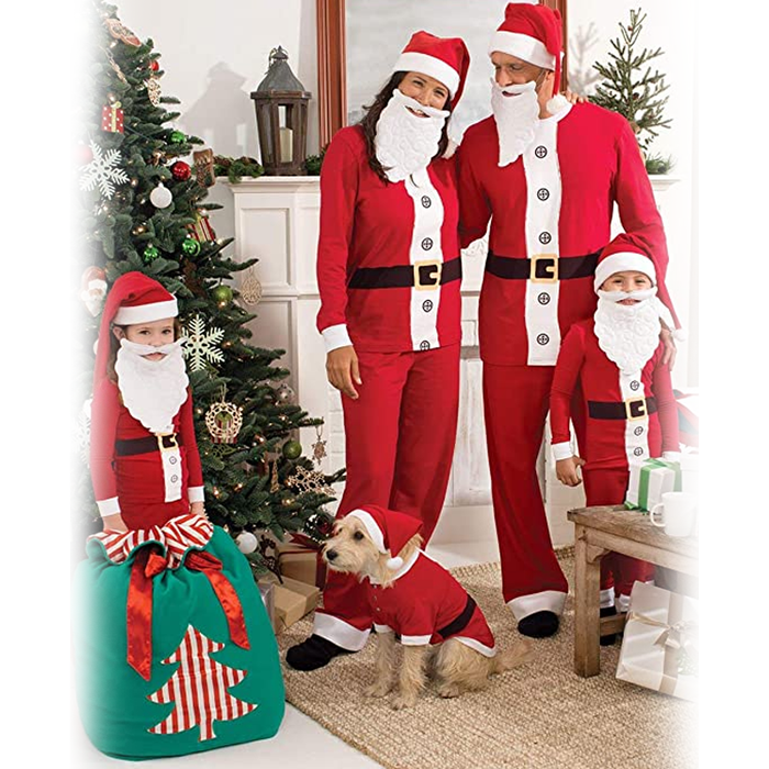 Santa Themed Family Pajama Sets-Matching Pajama