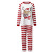 Festive Reindeer Striped Family Pajama Sets-Matching Pajama