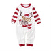 Festive Reindeer Striped Family Pajama Sets-Matching Pajama