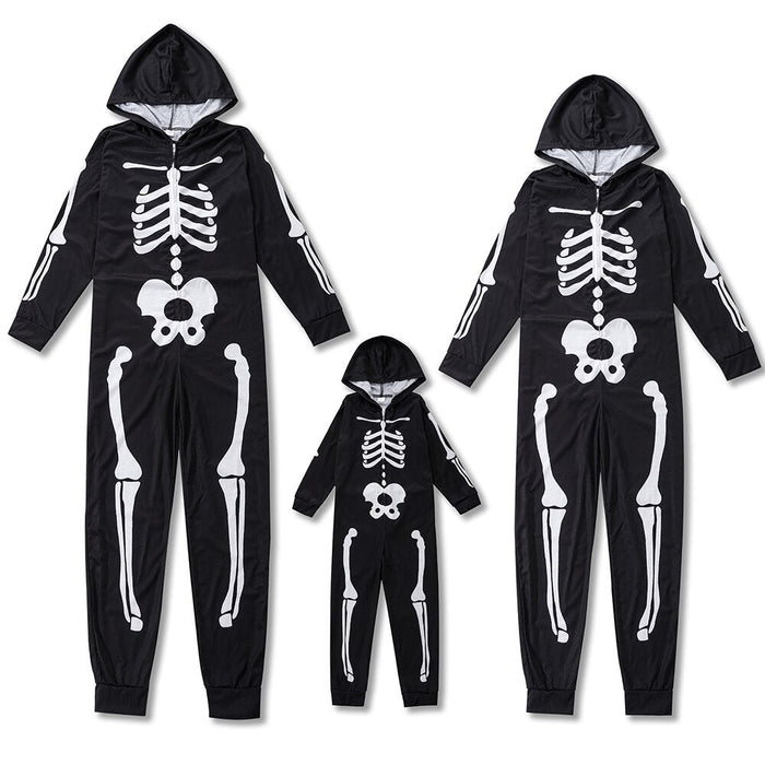 Luminous Skeleton Family Pajama Sets-Matching Pajama